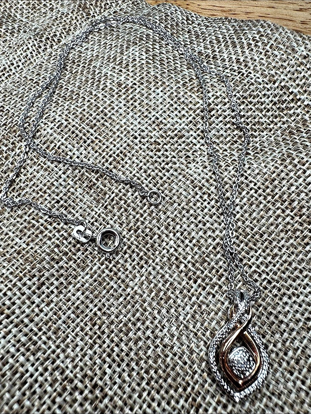 JWBR Two-Tone Pendant Necklace